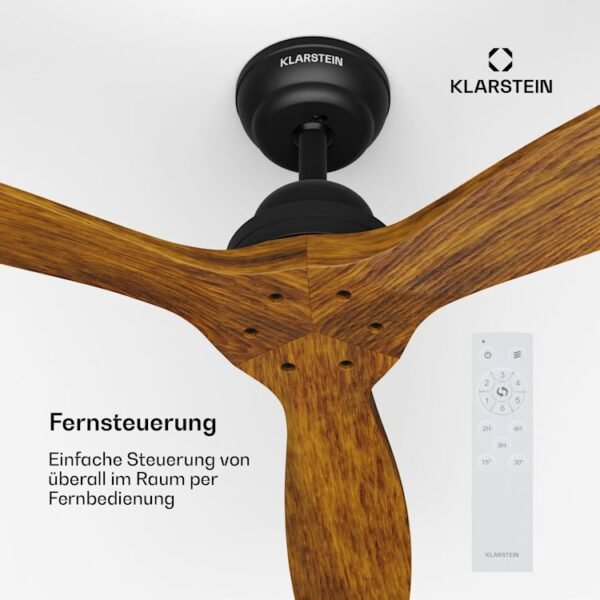 Santa Elena Deckenventilator 52" 9.060m³/h Echtholzflügel 6 Geschwindigkeitsstufen Fernbedienung