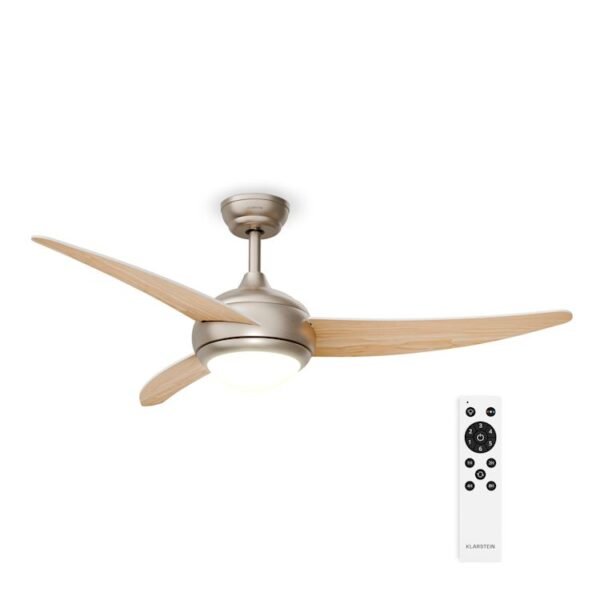 El Paso Deckenventilator mit Licht | 132 cm | 35 W | Leiser Betrieb | Holz El Paso Deckenventilator mit Licht | 132 cm | 35 W | Leiser Betrieb | Holz