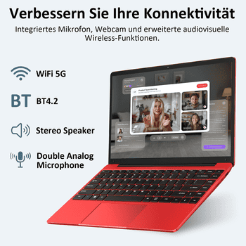 bvate Laptop, 14 Zoll, N4020, 6GB RAM, 256GB/1TB SSD Notebook Notebook