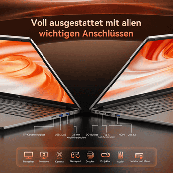 ACEMAGIC 15,6 Zoll, AMD Ryzen 7 5700U, 16 GB DDR4, 512 GB SSD Gaming Notebook