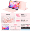 Auusda T156A Rosa/Silber Laptop, 15.6 Zoll, 3050e Prozessor, 512TB NVMe SSD Notebook