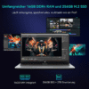 blackview 180° Drehung Hibook6 15,6" Intel N150 256/512GB Notebook