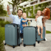 TAN.TOMI Hartschalen-Trolley Hartschalen-Koffer Trolley Rollkoffer Reisekoffer Handgepäck, 4 Rollen, Trolley Rollkoffer Reisekoffer, Zahlenschloss, 56/66/76 cm, 41/65/95 L