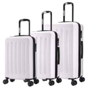 Flexot Hartschalen-Trolley F-3045 – Kofferset – ABS-Hartschale, 4 Rollen, Robuster und moderner Koffer mit vier 360° Rollen und Zahlenschloss