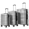 Merax Trolleyset, , Hartschalenkofferset, TSA-Schloss, Doppelrollen Merax Trolleyset, , Hartschalenkofferset, TSA-Schloss, Doppelrollen