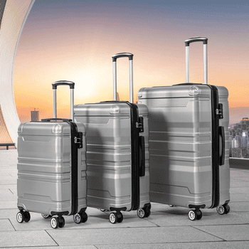 Merax Trolleyset, , Hartschalenkofferset, TSA-Schloss, Doppelrollen Merax Trolleyset, , Hartschalenkofferset, TSA-Schloss, Doppelrollen