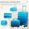 LVHOM Hartschalen-Trolley Handgepäck-Trolley & Koffer Set, 14"/20"/24"/28", leise Rädern für Tour, Geschäftstrip, Familienurlaub, längere Erkundungen, Flughafentransfers