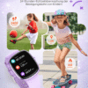 SWGOTA Smartwatch Kinder für Jungen und Mädchen 5-16 Jahren mit Telefon, IP68 Smartwatch , Smartwatch für Kinder mit 20 Sportmodi/Herzfrequenz/Schlafmonitor, Kinder Smartwatch Schrittzähler, Wecker, Geschenk für Kinder