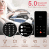 ANYSUN Fitness Tracker Uhr für Damen Herren mit Telefonfunktion Smartwatch HD Voll Touchscreen Fitness Tracker mit 120 Sport SpO2 Pulsuhr, Schlafmonitor Menstruationszyklus, Armbanduhr für iOS Android