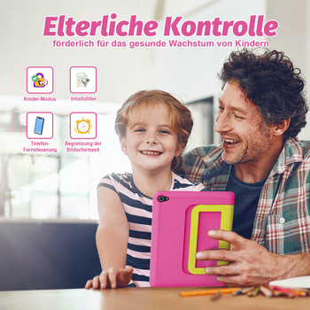 BUFO 10 Zoll 20GB RAM+64GB ROM 1280x800 HD-Display Android15 Kinder Tablet