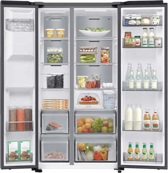 Samsung Side-by-Side RS70F65KETEF, 178 cm hoch, 91,2 cm breit, No Frost+, Al Energy Mode, Metal Cooling
