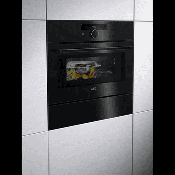 AEG Mikrowelle KMK968090B, 43 l, 20 Beheizungsarten, Türverglasung