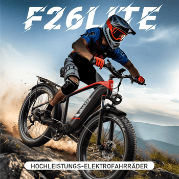 DUOTTS E-Bike Cityrad F26lite 48V 18Ah 864Wh 100km Reichweite 20x4,0Reifen7Gang Elektrisches, 7 Gang Shimano Schaltwerk, Kettenschaltung, Heckmotor, 864 Wh, Fat-Tire E-Mountainbike DUOTTS E-Bike Cityrad F26lite 48V 18Ah 864Wh 100km Reichweite 20x4,0Reifen7Gang Elektrisches, 7 Gang Shimano Schaltwerk, Kettenschaltung, Heckmotor, 864 Wh, Fat-Tire E-Mountainbike