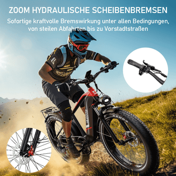 DUOTTS E-Bike Cityrad F26lite 48V 18Ah 864Wh 100km Reichweite 20x4,0Reifen7Gang Elektrisches, 7 Gang Shimano Schaltwerk, Kettenschaltung, Heckmotor, 864 Wh, Fat-Tire E-Mountainbike DUOTTS E-Bike Cityrad F26lite 48V 18Ah 864Wh 100km Reichweite 20x4,0Reifen7Gang Elektrisches, 7 Gang Shimano Schaltwerk, Kettenschaltung, Heckmotor, 864 Wh, Fat-Tire E-Mountainbike