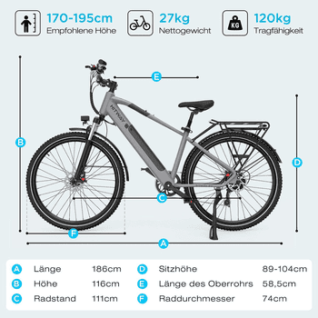 HITWAY E-Bike Cityrad, Trekkingrad,Mountainbike, Faltrad Elektrofahrrad 29 Zoll E-Mountainbike bis zu 50-80km, 7 Gang shimano, Kettenschaltung, E-MTB, Pedelec für Damen u. Herren mit APP NFC HITWAY E-Bike Cityrad, Trekkingrad,Mountainbike, Faltrad Elektrofahrrad 29 Zoll E-Mountainbike bis zu 50-80km, 7 Gang shimano, Kettenschaltung, E-MTB, Pedelec für Damen u. Herren mit APP NFC