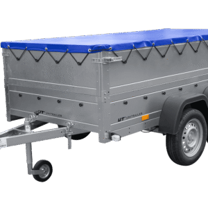 Anhänger mit zwei Achsen Garden Trailer 264/2 KIPP inkl. zusätzliche Bordwände und Flachplane-Neu