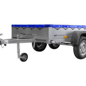 Garden Trailer 264/2 Kipp Mit Stützrad, Planenträger Und Blauer Flachplane-Neu