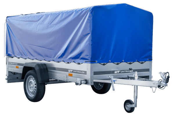 Langer PKW-Anhänger Garden Trailer 264 KIPP mit Hochplane, Spriegel und Stützrad-Neu Langer PKW-Anhänger Garden Trailer 264 KIPP mit Hochplane, Spriegel und Stützrad-Neu