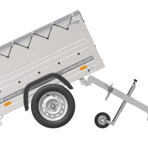 Neu Anhänger Garden Trailer 150 KIPP mit zusätzlichen Bordwänden, Stützrad und Flachplane-Neu Neu Anhänger Garden Trailer 150 KIPP mit zusätzlichen Bordwänden, Stützrad und Flachplane-Neu