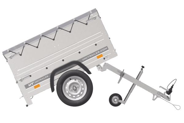 Neu Anhänger Garden Trailer 150 KIPP mit zusätzlichen Bordwänden, Stützrad und Flachplane-Neu