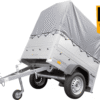 Neuanhänger Kipper ungebremst Garden Trailer 150 KIPP mit zusätzlichen Bordwänden, Stützrad, Hochplane und Hochspriegel-Neu