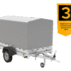 PKW Anhänger 230×125 Garden Trailer 230 KIPP Unitrailer 750 kg mit Stützrad, 110 cm hoher Plane und Hochspriegel-Neu – [LTG_SITE_NAME]