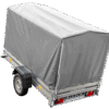 PKW Anhänger 230×125 Garden Trailer 230 KIPP Unitrailer 750 kg mit Stützrad, 110 cm hoher Plane und Hochspriegel-Neu – [LTG_SITE_NAME]