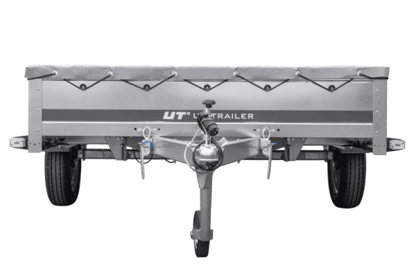 PKW Anhänger 264×150 Unitrailer Garden 265 KIPP mit Flachplanenträger und grauer Plane-Neu – [LTG_SITE_NAME]